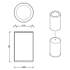 Decor Walther Rooms Ведро для мусора Ø20.5x32.5cм., напольное, цвет: хром