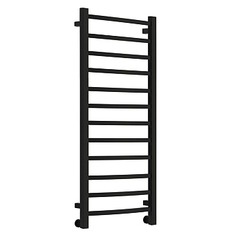 Neoinox Quadro Полотенцесушитель 120x53см, водяной для ГВС, цвет: черный матовый