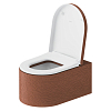 Duravit Millio Унитаз подвесной, 37x57см., декор "Pattern", крепление в компл., цвет: матовая корица
