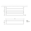 Decor Walther Corner KHT Полотенцедержатель 60x30.5см, подвесной, цвет: хром