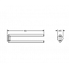 Jorger Exal Полотенцедержатель двойной 40см., подвесной, цвет: Nerz