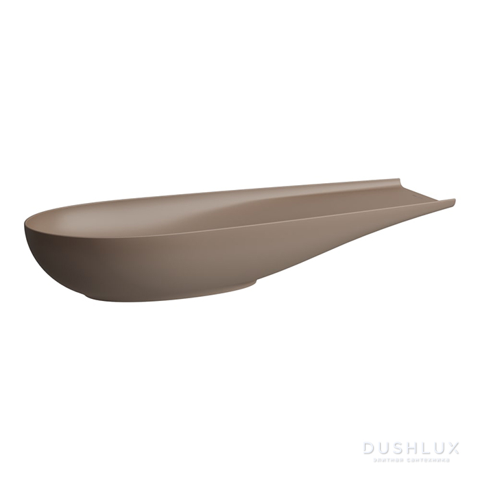 Фото Laufen Alessi One Раковина-чаша 100х38х17см., без отв., без перелива, с покр. LCC, цвет: кофейный матовый