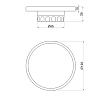 Newform Ionika allure accessori Настольная мыльница, белый мрамор, цвет: PVD glossy gold