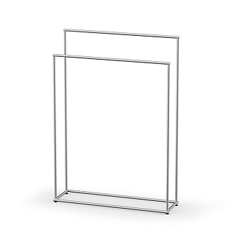 Decor Walther Mikado Полотенцедержатель 86см., напольный, двойной, цвет: сталь матовая