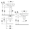 Duravit DuraStyle Раковина 60x44см., подвесная, 1 отв., цвет: белый