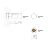 Decor Walther Tube HAK42 Крючок, подвесной, цвет: хром