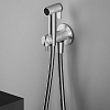 QuadroDesign Source Гигиенический душ, настенный, с запорным вентилем, цвет: brushed stainless steel