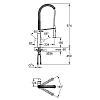 Grohe K7 Смеситель для раковины, на 1 отв., с высоким изливом, цвет: хром