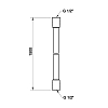 Gessi Шланг для душа 150см., 1/2”, цвет: Black Metal Brushed PVD