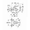 Grohe Euroeco Special Смеситель для ванны, настенный, цвет: хром