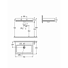 Grohe Cube Ceramic Мини-раковина 45 см, 1 отв., подвесная, цвет: белый