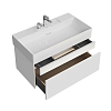 Kerama Marazzi Logica Тумба 86.8x46x40.3см., подвесная, 2 ящика, цвет: белоснежный