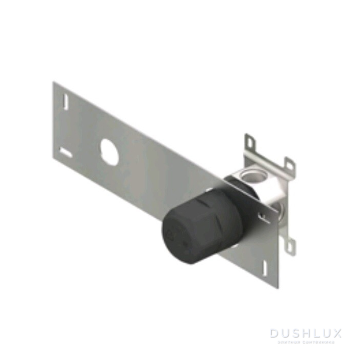 Фото QuadroDesign Встраиваемая часть настенного смесителя, цвет: Brushed Stainless Steel