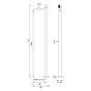 CEA Design DUET Смеситель для раковины 111.5см., напольный, цвет: нержавеющая сталь