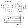 Duravit D-Neo Биде подвесное 37x54 см, с переливом, с 1 отв., цвет: белый