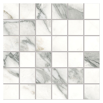 Emilceramica Tele DI Marmo Selection Керамогранит 30x30x0,95см, универсальная, глазурованный, цвет: Mosaico Arabescato Corchia Naturale
