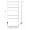 Secado Агата 1 К Полотенцесушитель 60x100 см, электрический, цвет: хром