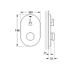 Grohe Eurosmart Cosmopolitan T Внешняя часть смесителя для душа, цвет: хром