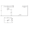 TOTO TR Lavatory Раковина 60x38x13.7(7) см, без отв., полувстраиваемая, с переливом, с покрытием cefiontect, цвет: белый
