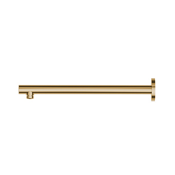 Newform Head Showers Душевой кронштейн 35см., настенный, закругленный, цвет: PVD glossy gold