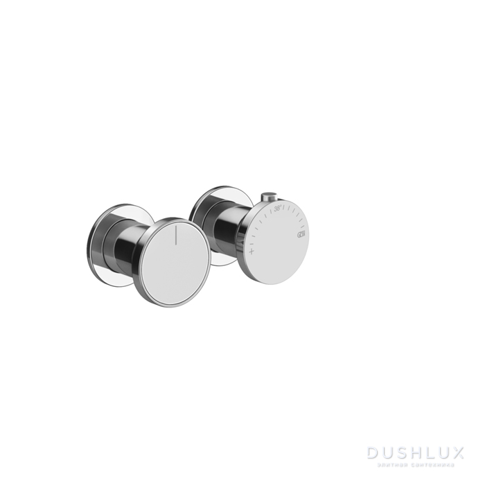 Фото Gessi Origini Смеситель для ванны, встраиваемый, термостатический, цвет: хром