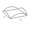 Colombo Adj Подставка для сервировки настольная, 25x25 см, цвет: бордо/коньяк