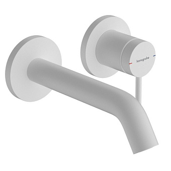 Hansgrohe Tecturis S Смеситель для раковины, настенный, цвет: белый матовый