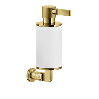 Gessi Inciso Дозатор для жидкого мыла, настенный, цвет: золото/белый