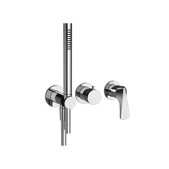 Gessi Ventaglio Смеситель для душа, настенный, с ручным душем, цвет: хром