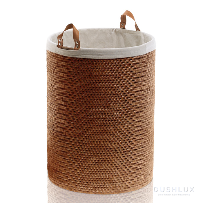 Фото Decor Walther Basket SPA Корзина для белья с ручками 50x70см, цвет: ротанг темный