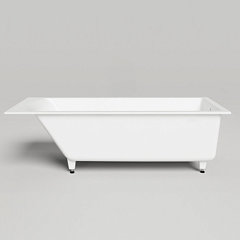 Salini Cascata KIT Встраиваемая ванна 170x70x55.2см., ножки, сифон, материал: S-Stone, цвет: белый матовый