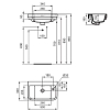 Ideal Standard Calla Раковина 50x32xh18см, подвесная, с 1 отверстием, Dx, с крепежом, цвет: белый глянец