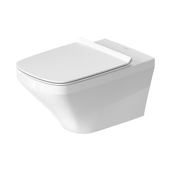 Duravit DuraStyle Унитаз подвесной 62х37 см, безободковый, удлиненный, с креплением, с покрытием WonderGliss, цвет: белый