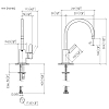 Dornbracht Tara Classic Смеситель для кухни, 1 отв., цвет: черный матовый