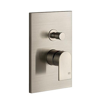 Gessi Emporio Via manzoni Смеситель для душа, встраиваемый, на 2 выхода с переключателем ванна-душ, цвет: Finox Brushed Nickel