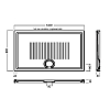 Hatria LIF H3 Поддон керамический 140x80см., цвет: белый