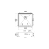 Omoikiri Kasen 48-26-INT Кухонная мойка 48x17,5x45см.,встраиваемая, цвет: светлое золото