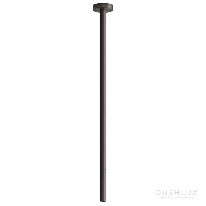 Фото Gessi 316 Излив потолочный с удаленным управлением, цвет: brushed black metal pvd