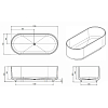 Knief Ellipse shape Ванна 170x75x56см., отдельностоящая, из полимерного материала, цвет: Aquamarin Blue # 100