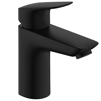 Hansgrohe Logis Смеситель для раковины 100, однорычажный, без сливного набора, цвет: матовый черный