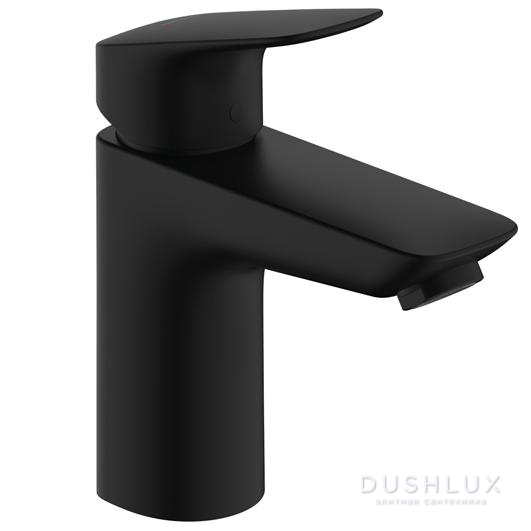 Фото Hansgrohe Logis Смеситель для раковины 100, однорычажный, без сливного набора, цвет: матовый черный