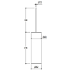 Ritmonio Elementa Fittings Напольный ёршик, цвет: Brushed