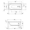 Duravit D-Neo Ванна 170x75см., встраиваемая, акриловая, цвет: белый