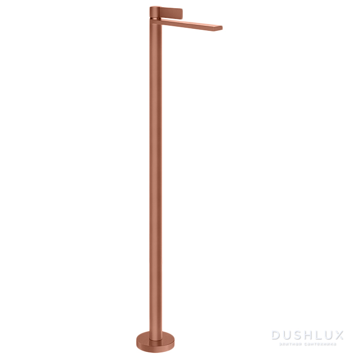 Фото Gessi Inverso Diamantato Смеситель для раковины, напольный, цвет: Copper Brushed PVD