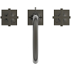 Ideal Standard Joy Neo Смеситель для раковины, на 3 отв., с донным клапаном, цвет: PVD Magnetic Grey