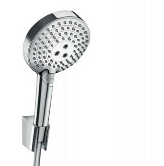 Hansgrohe Raindance Select S Душевой набор: ручной душ 3jet (PowderRain, Rain, Whirl), держатель для душа, шланг для душа 1,25 м, цвет: хром