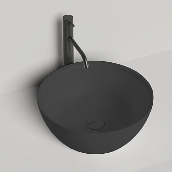 Salini Alda 02 Раковина 42.5x42.5x15.5см., накладная, без отв., S-Sense, цвет: RAL9005
