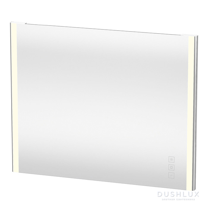 Фото Duravit Xsquare Зеркало 100х80х3.3 см, LED-подсветка 2700-6500K с диммером, подогрев, регулировка цвета