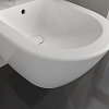 Villeroy&Boch Subway 2.0, Биде подвесное, 1 отверстие под смеситель, с переливом, 37x56.5см, с антигрязевым покрытием CeramicPlus, цвет: белый