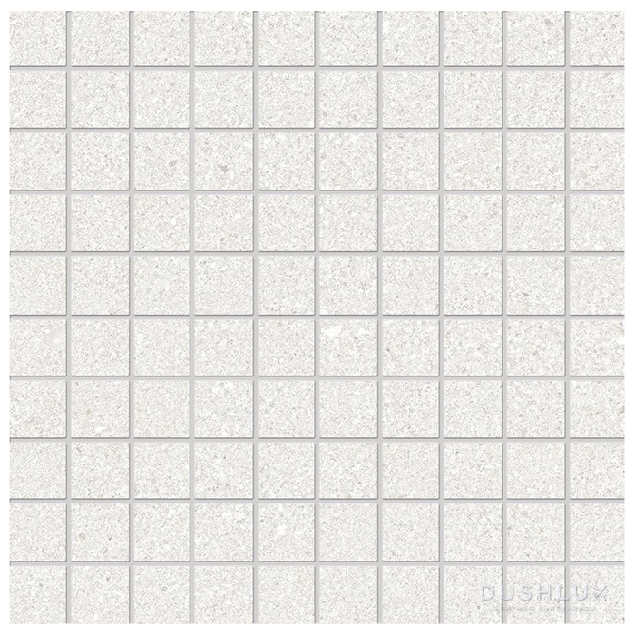 Фото Ergon GrainStone Керамогранит 30x30x0.95см, универсальная, глазурованный, цвет: Mosaico Fine Grain White naturale